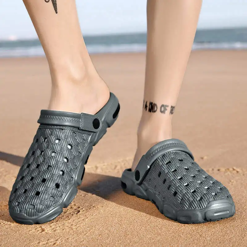 

Stylish Man Sandal Luxury Designer Rubber Slippers Size 44 Shoes Men's Beauty Clogs Hot Deal Tennis Zaptillas Skor Sapatilla