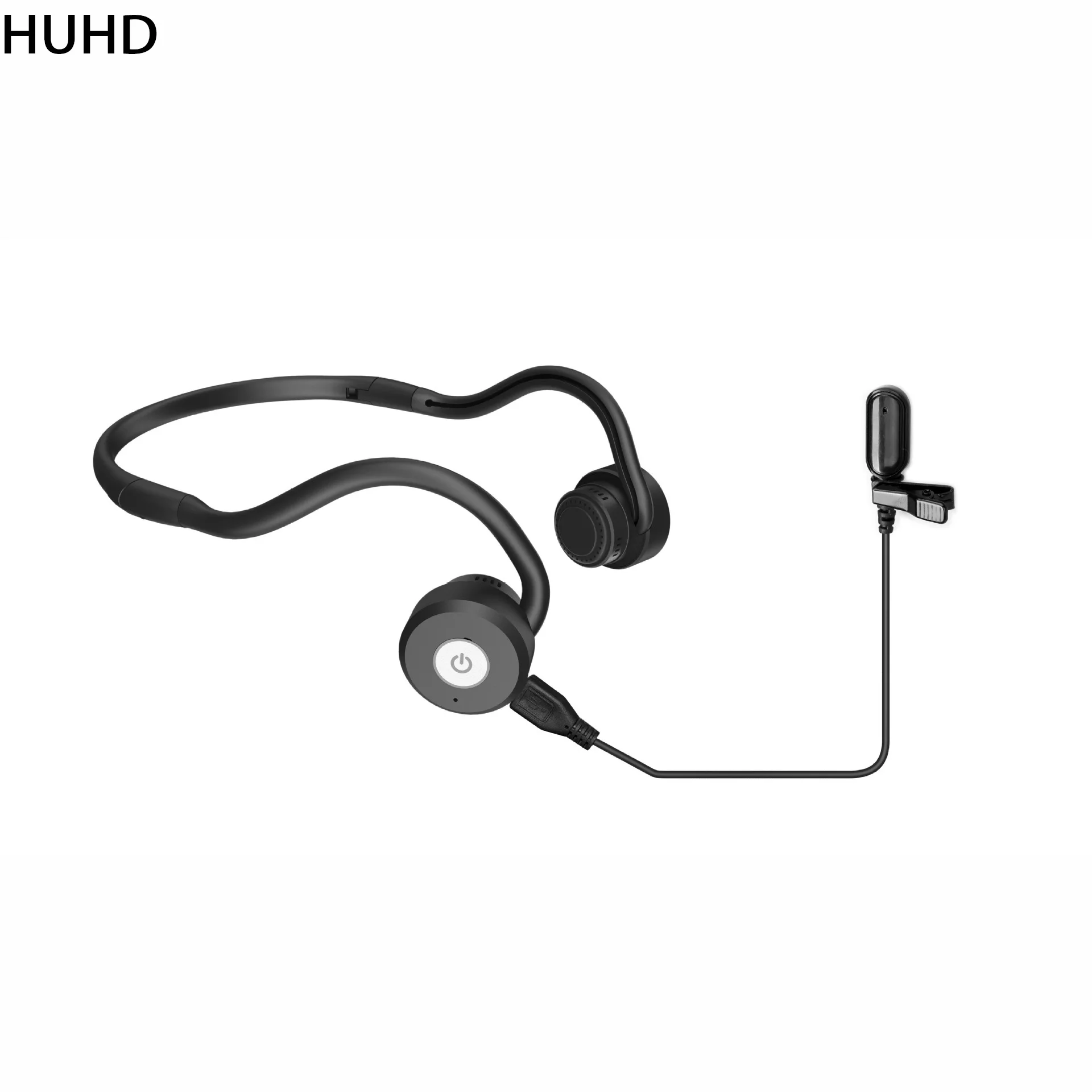 Enlarge HUHDhearing aid bone conduction headsets waterproof wireless bone conduction sport headphones
