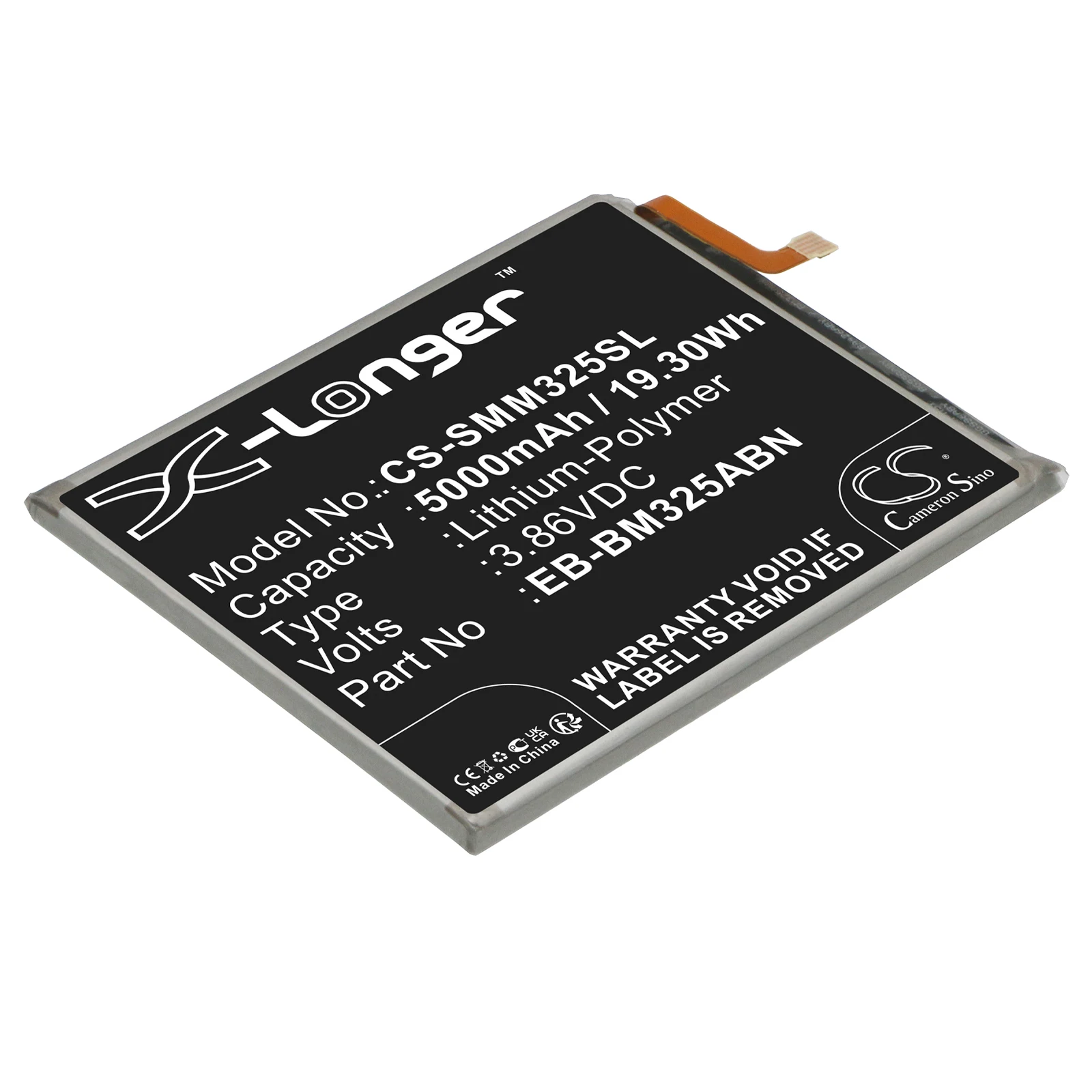 Аккумулятор CS для Samsung EB-BM325ABN 5900 мАч/Вт/ч