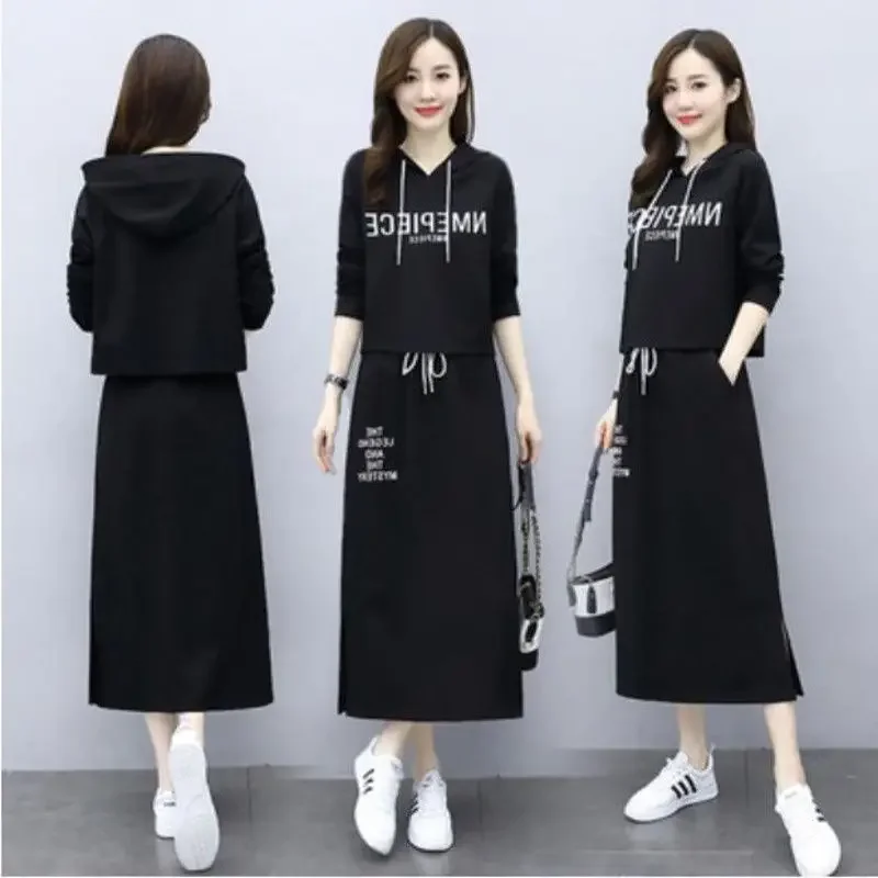 Женские повседневные платья 2025 года костюм весна-осень новая свободная модная