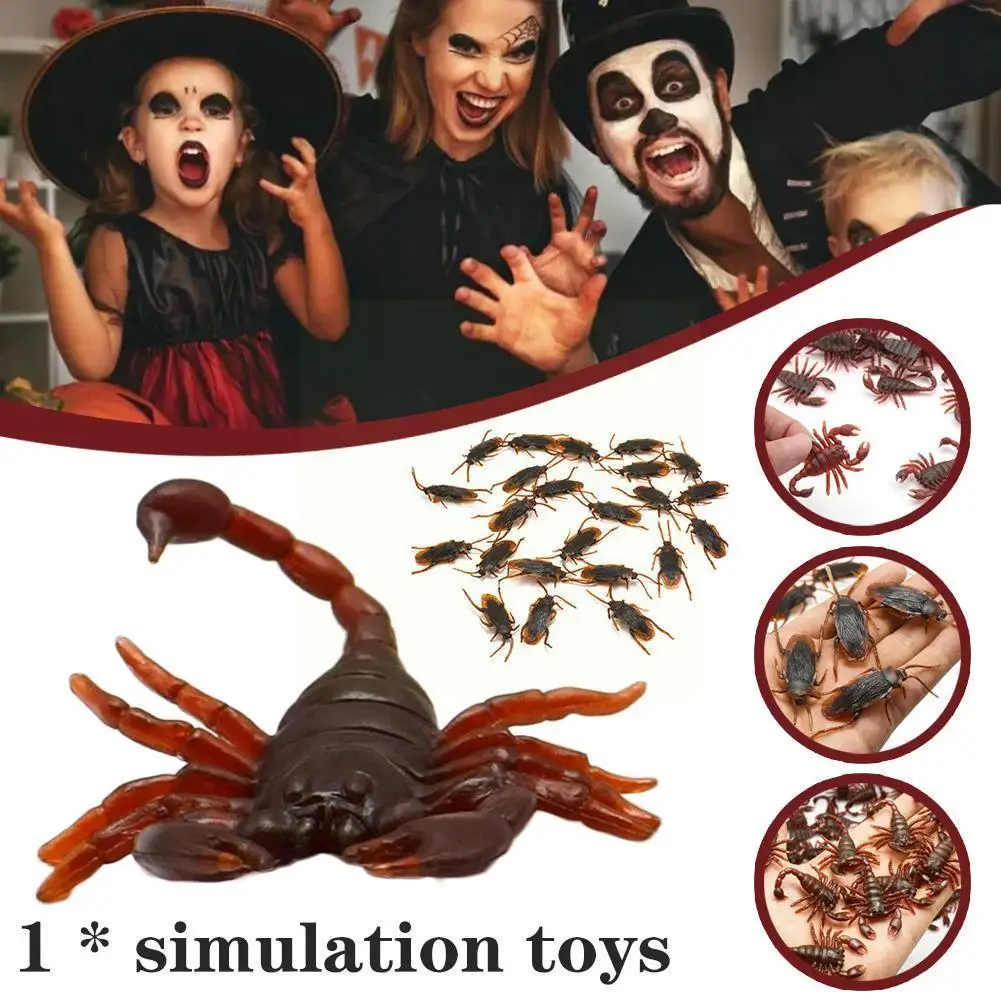 

Halloween Gadget Simulation Plastic Centipede Cockroaches Scorpion Gags Toys Props Joke Jokes Decoration Practical Toy W8m5
