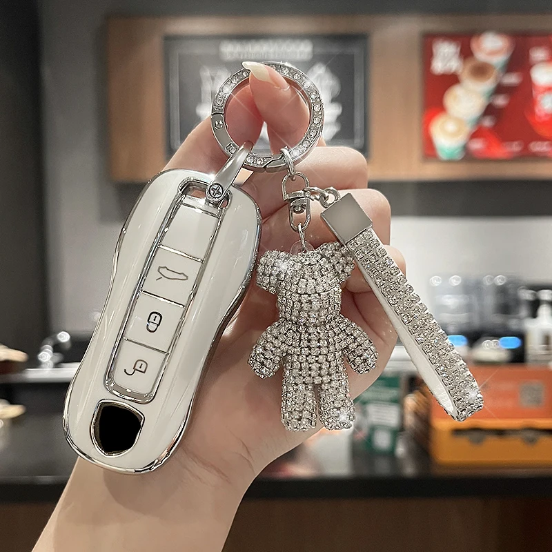 Чехол из ТПУ для автомобильного дистанционного ключа брелок Porsche 991 996 958 918 911 970 997