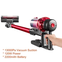 Electric Wireless Handheld Vacuum Cleaner 13000Pa Suction For Home Car Sweeper Cordless Large Power LED Light Carpet Smart Broom