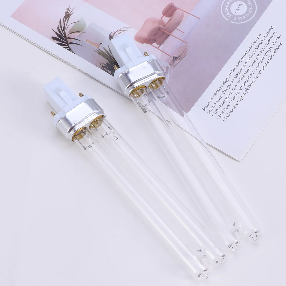 2шт УФ-лампа бактерицидный ультрафиолетовый свет стерилизатор очиститель