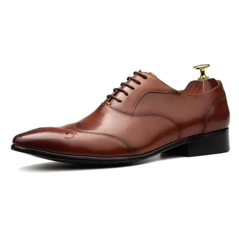 Summer Fashion Men Oxford Leather Dress 