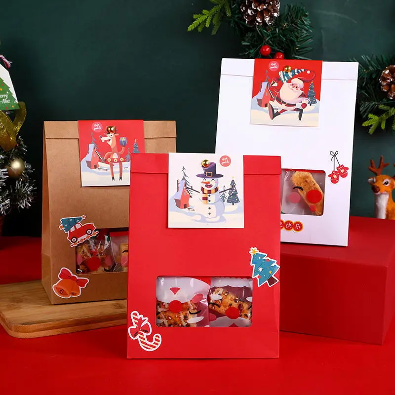 

10 шт., бумажные пакеты для конфет и печенья