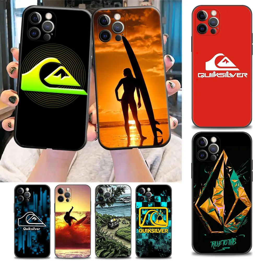 

Funda Coque Phone Case for iPhone Apple 11 12 13 14 Pro 7 8 SE X XR XS Max Mini Plus Case Capa Para Cover Surfboard Q-Quiksilver