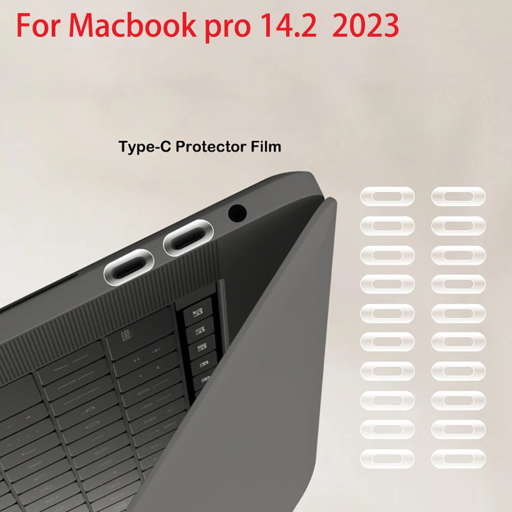 Защитная пленка с портом для зарядки Thunderbolt Для Macbook pro 14 2 2023 м3 чип Type-C