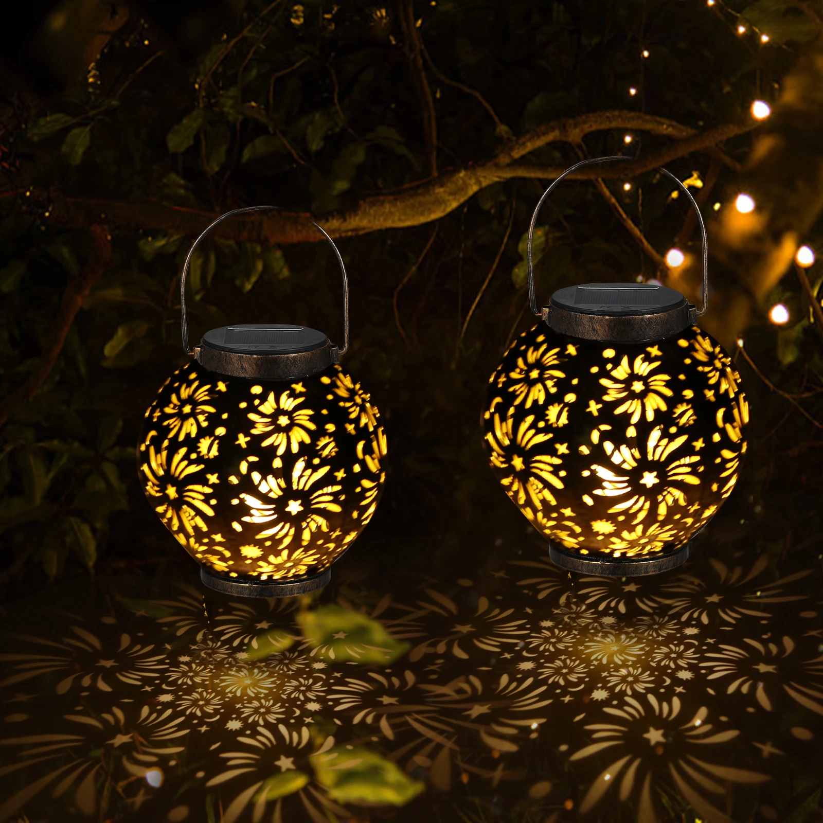 

LED Retro Garden Solar Lamp Waterproof Garden Light Hanging Outdoor Fairy Lights for Solar Lamp Garland Garden Decoration