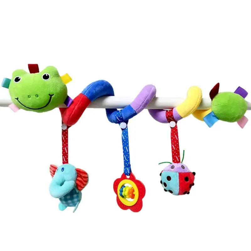 

Baby Crib Hanging Rattles Toys Car Seat Toy Soft Mobiles Stroller Crib Cot Spiral Toy Pram Hanging Dolls For Babies Newborn Gift