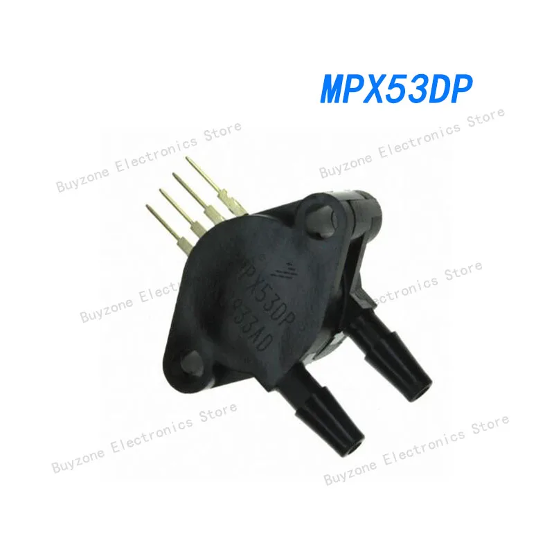 

MPX53DP Pressure Sensor 7.25PSI (50kPa) Differential Male - 0.19" (4.93mm) Tube, Dual 0 mV ~ 60 mV (3V) 4-SIP Module