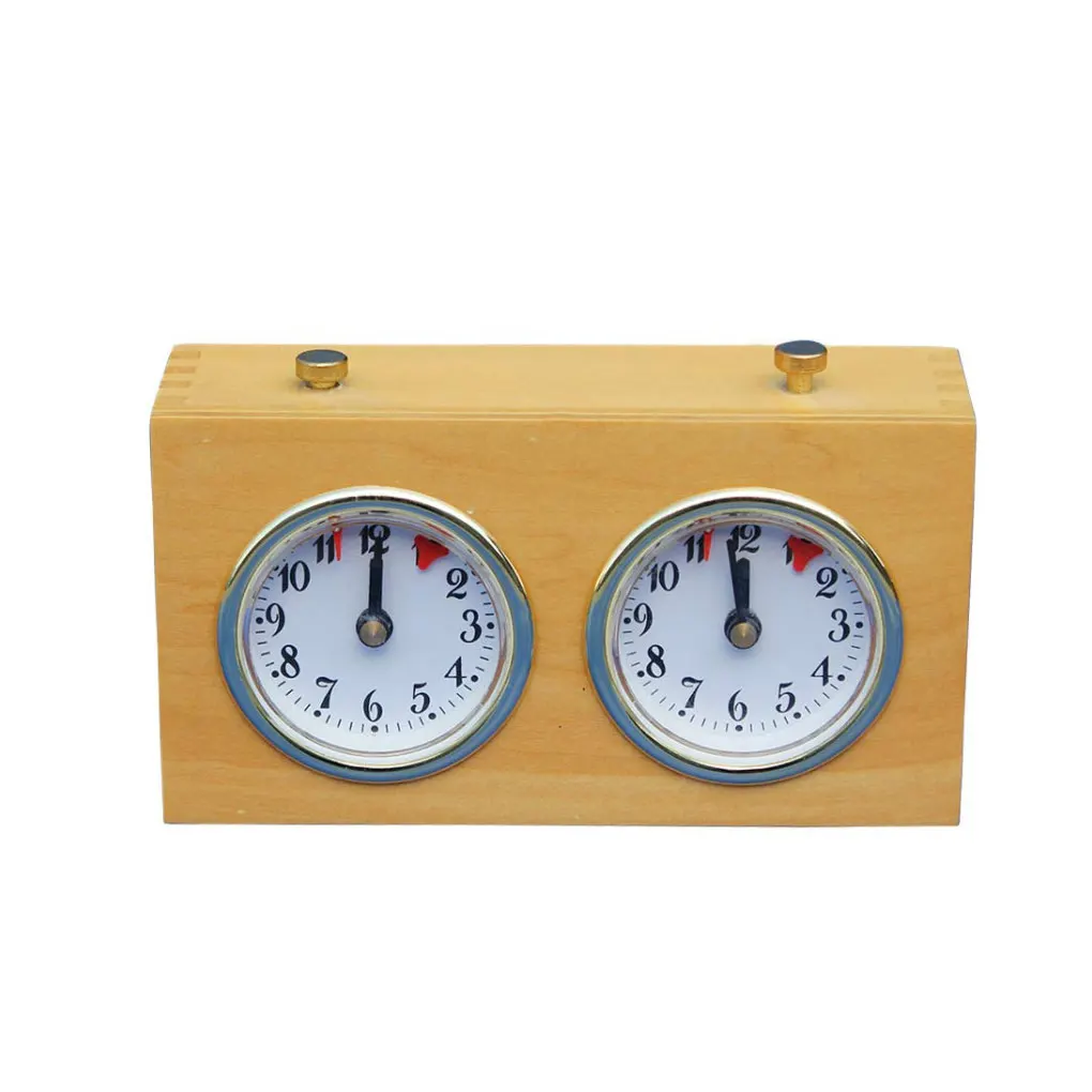 

Chess Timer Checkers Professional Analogue Clock Mechanical Count Up Down Portable Timing Tool Competition Clocks