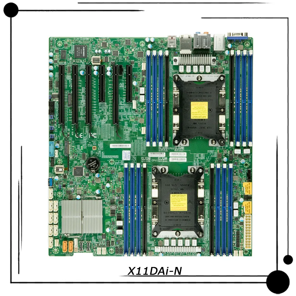 

X11DAi-N For Supermicro 2-socket Workstation Server Motherboard Intel C621 LGA-3647 DDR4 2nd Gen Intel 100% Tested Fast Ship