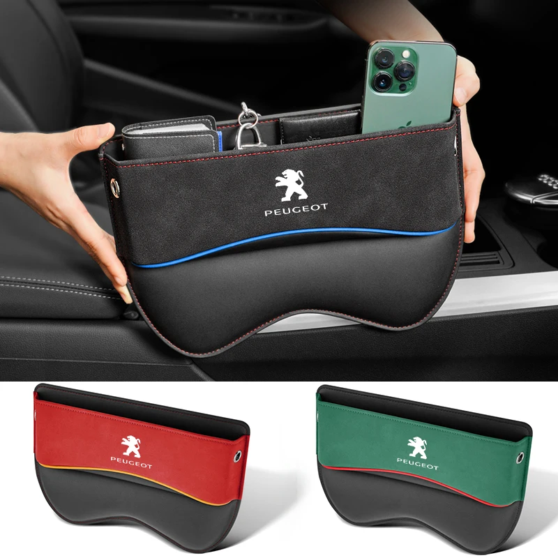 

Car Seat Organizer Crevice Storage Box For Peugeot 206 207 208 301 307 308 406 408 508 2008 3008 5008 108 RCZ 607 4008 Rifter