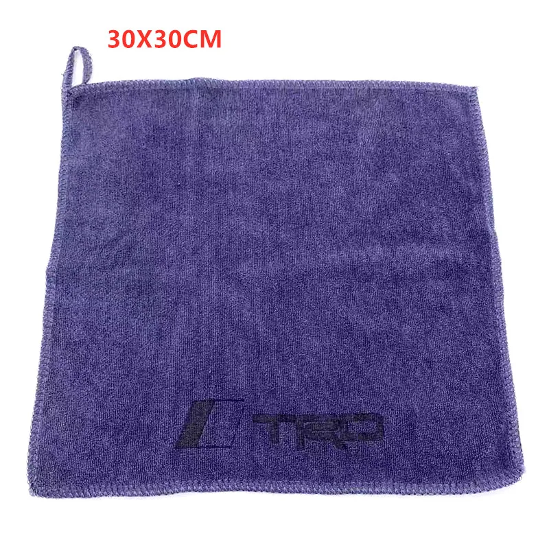 1 шт. 30x30 см полотенце из микрофибры с логотипом автомобиля моющее полотенце для Toyota TRD автостайлинг аксессуары для автомобиля 1 шт. 30x30 см полотенце из микрофибры с логотипом автомобиля моющее полотенце для Toyota TRD автостайлинг аксессуары для автомобиля