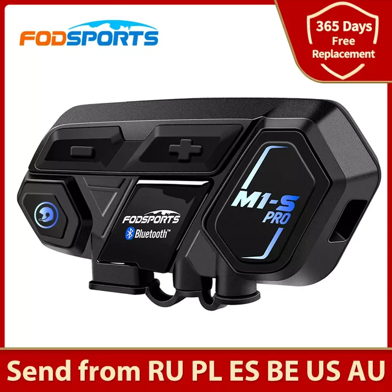 

Fodsports M1-S Pro Motorcycle Bluetooth Helmet Intercom Headset 8 Riders 2000M Group BT Interphone Noise Reduction Voice Prompt