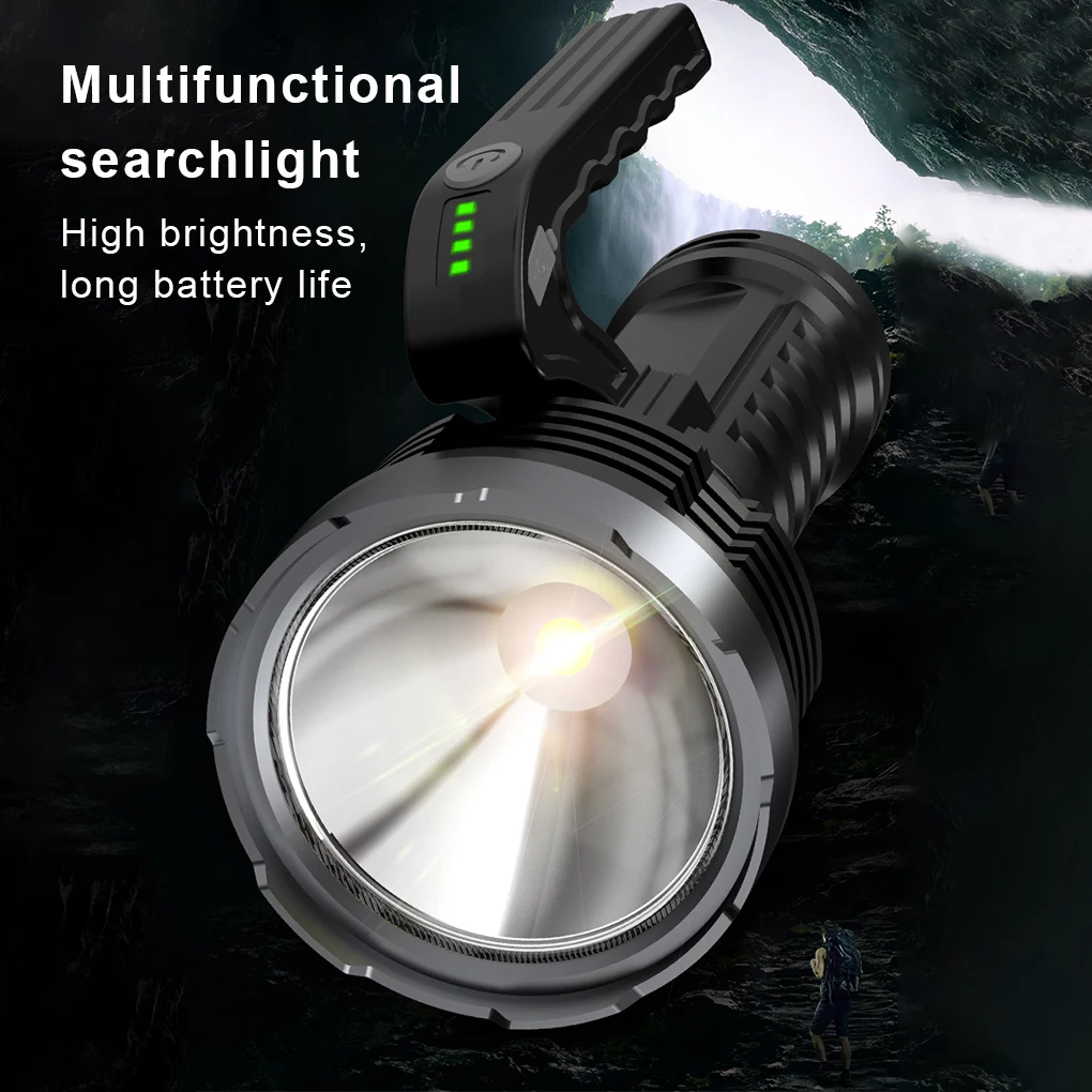

Flashlight with Handle Torch Night Fishing Lantern Outdoor Camping