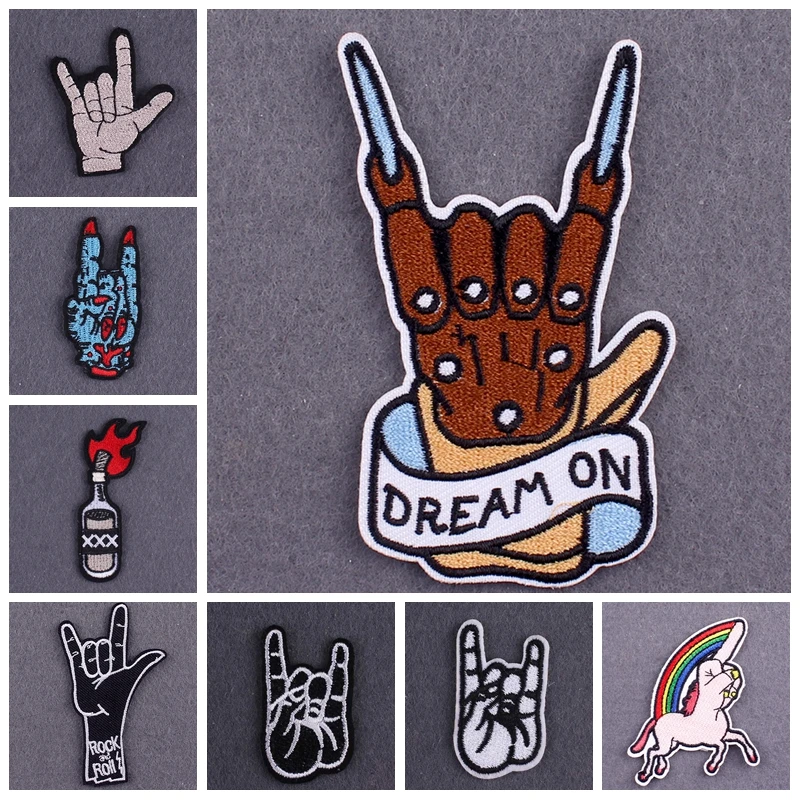 

10PCs/Lot Letter Patch Iron-On Patches For Clothing Words Embroidered Patches On Clothes Slogan Clothes Patches With Iron Badges