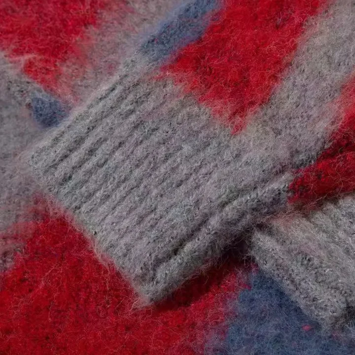 Модный осенне-зимний вязаный топ на флисовой подкладке с круглым вырезом базовый