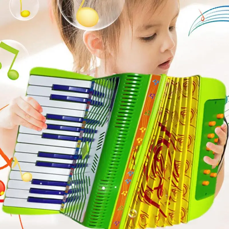 Детский аккордеон музыкальные инструменты маленькая игрушка-аккордеон 6 басовых