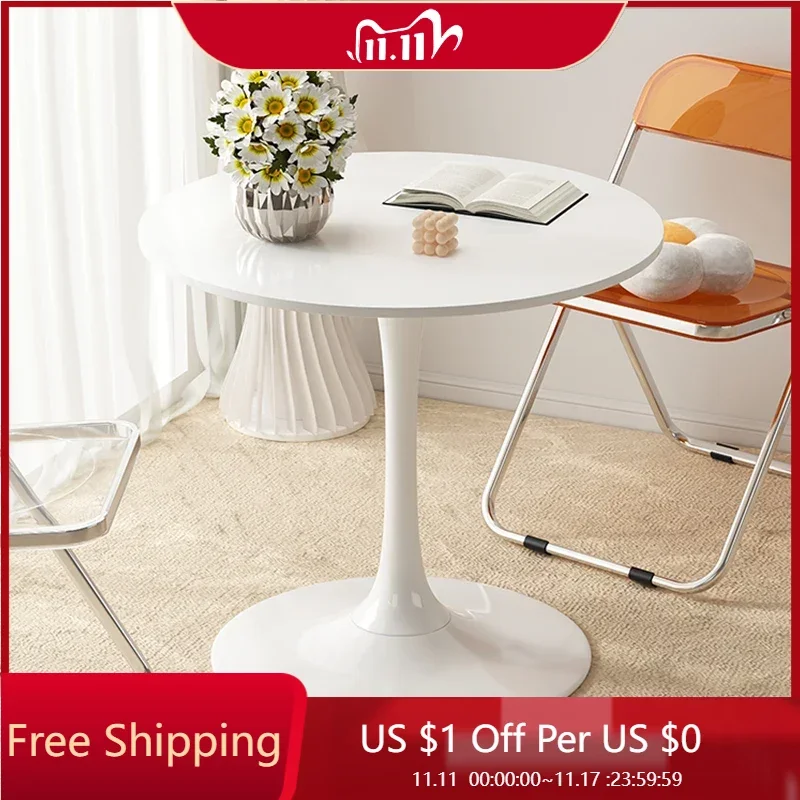 

Luxury Minimalist Coffee Table Round Makeup Office Breakfast Nordic Unique Hotel Dining Table Apartamento Meuble Home Furniture