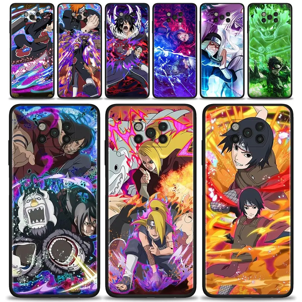 

Phone Case For Xiaomi Poco X4 X3 NFC M3 M4 Pro Pocophone F1 for Mi 12 11T 10T Pro 11 Lite 9T Capa Naruto Akatsuki Kakashi Comic