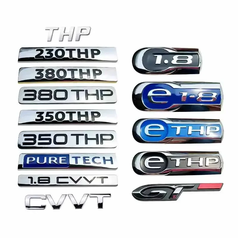 Наклейки с логотипом THP для Peugeot 308S 508 4008 Citroen C5-X Версаль C4L C-four