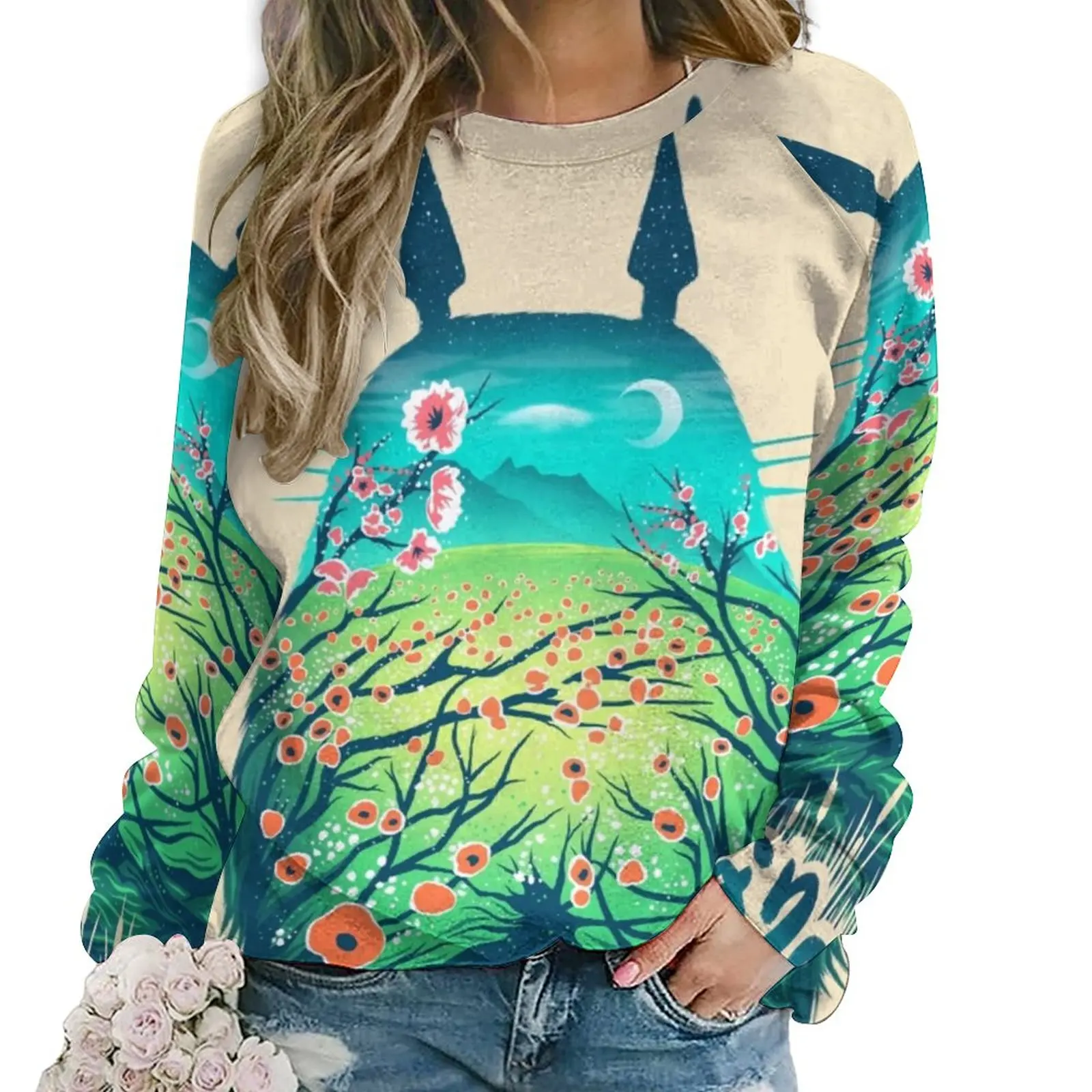 

Totoro Casual Hoodies Autumn He Is My Neighbor Y2k Hoodie Female Long Sleeve Oversized Hip Hop Design Sweatshirts