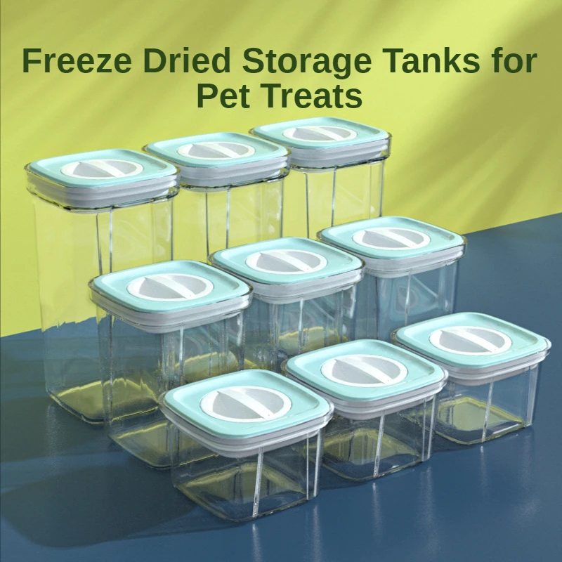 

Jar Jar Freeze-dried Pet Square Sealed Pet Dog Box Storage Jar Storage Sealed Dog Snack Pet Food Cat Treats Storage Treats Knob