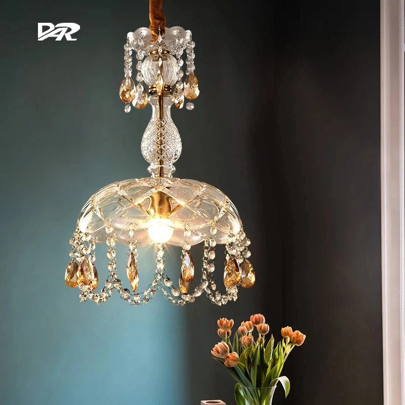 Crystal Lampshade Pendant Lights Dining Room Living Room Bedroom Hanging Lamps For Ceiling Modern Decoration Lighting Chandelier
Crystal Lampshade Pendant Lights Dining Room Living Room Bedroom Hanging Lamps For Ceiling Modern Decoration Lighting Chandelier