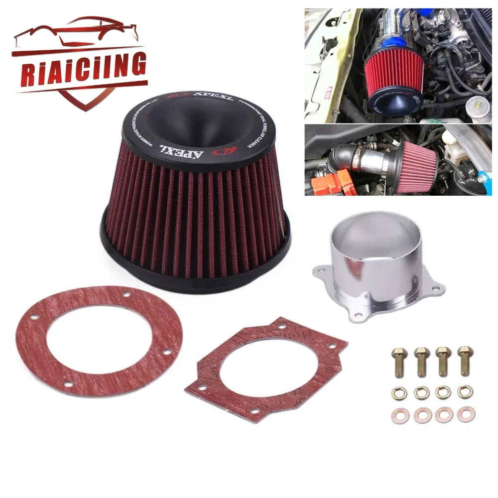 

Используйте для очистки Защитите ваш поршень Универсальный Автомобильный воздухоочиститель Впускной фильтр 75 мм двойная Воронка адаптер Запчасти Аксессуары