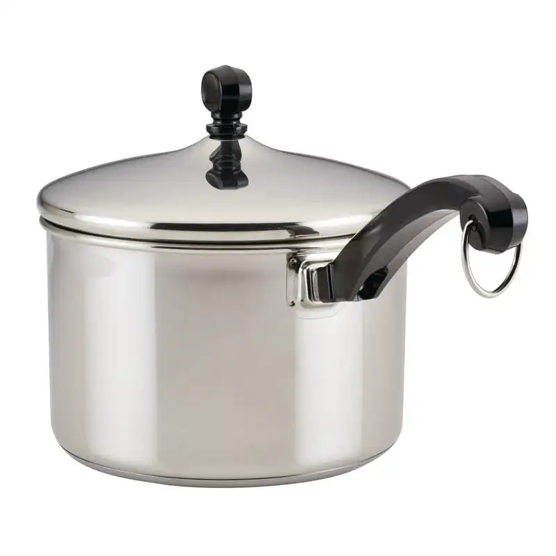 

Classic Series Stainless Steel Saucepan with lid, Silver Baking tray for oven Cooling rack Air fryer silicone basket Airfryer si