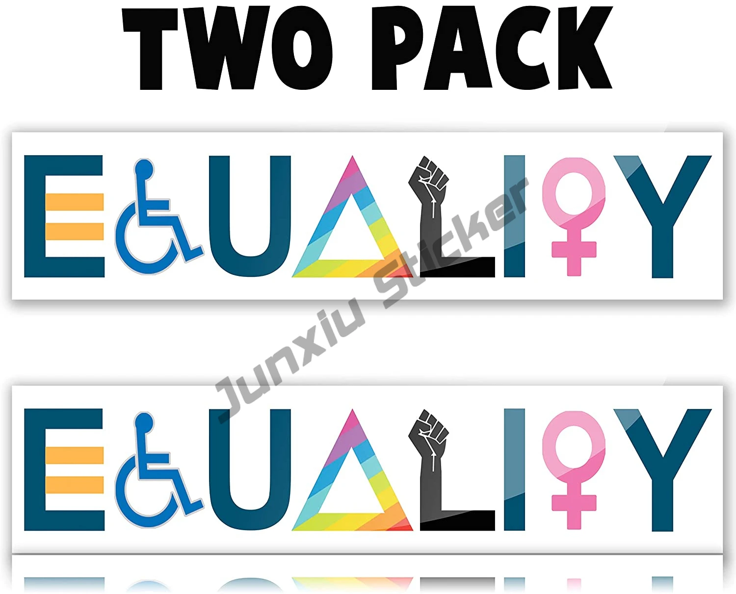 

2 шт., водонепроницаемые виниловые наклейки на бампер