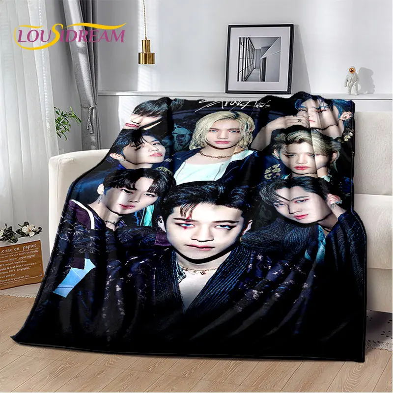 

Stray Kids Kpop Singer Soft Plush Blanket,Flannel Blanket Throw Blanket for Living Room Bedroom Bed Sofa Picnic Cover Kids Warm