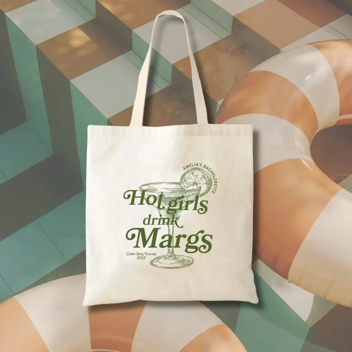 Hot Girls Drink Margs Tote - And Matrimony Bachelorette Pool Подарки подружки невесты Модный девичник