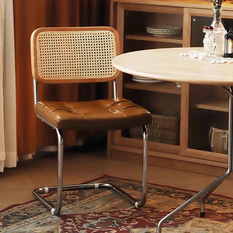 

Design Living Room Chairs Modern Vanity Lounge Rattan Funky Floor Chairs Metal Office Chaise Salle A Manger Restaurant Furniture