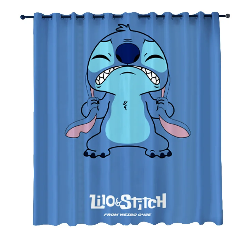 

Disney Stitch Blackout Curtain Bedroom Living Room Shading Curtain for Sitting Room Child Gifts Cool Gifts