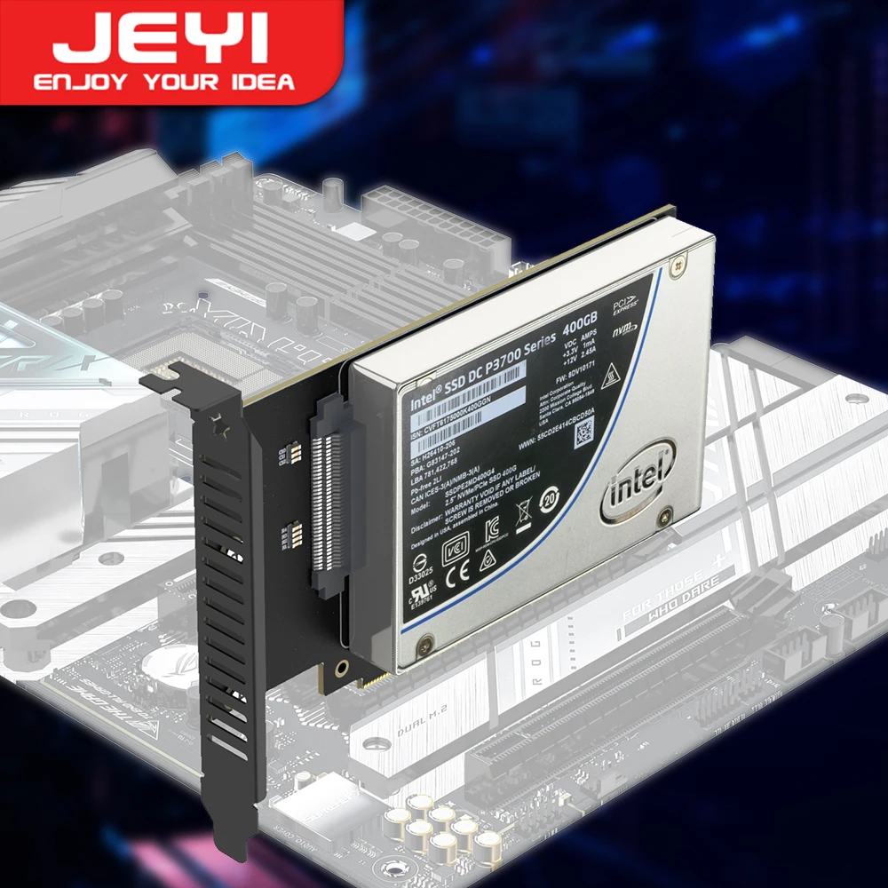 Адаптер JEYI U.2-PCIe 4,0, NVMe 2,5 дюйма, U.2 (SFF-8639) SSD PCIe x4 x8 x16, карта расширения U.2 SSD - U.2 Drive (PEX4SFF8639) Адаптер JEYI U.2-PCIe 4,0, NVMe 2,5 дюйма, U.2 (SFF-8639) SSD PCIe x4 x8 x16, карта расширения U.2 SSD - U.2 Drive (PEX4SFF8639)