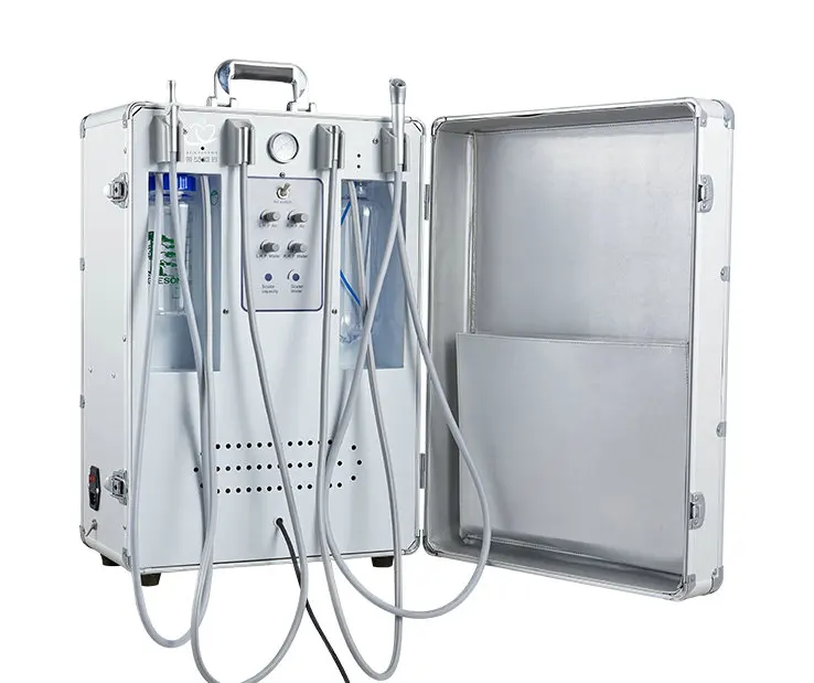 Портативный стоматологический стул с турбиной 550 Вт со скалером воздушный