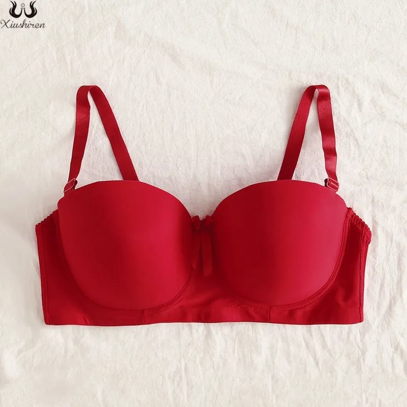

Xiushiren Sexy Half Cup Brassiere Push Up Women's Underwear Underwire Bra Summer Comfy Lingerie Femme Hot Underwear & Sleepwears