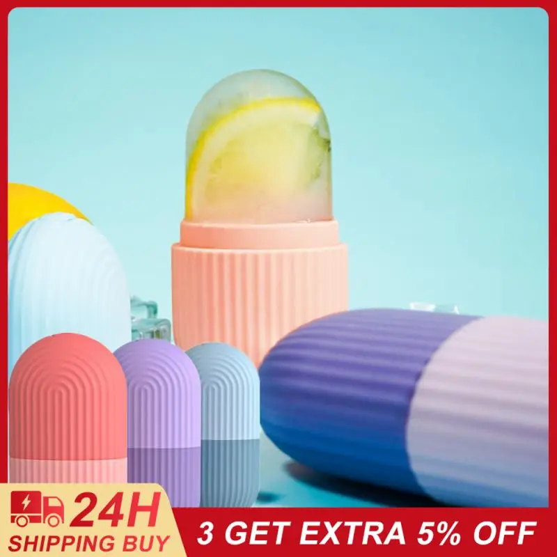 

Silicone Ice Facial Roller Skin Care Beauty Lifting Contouring Tools Ice Cube Trays Ice Globe Balls Face Massager Skin Care Tool