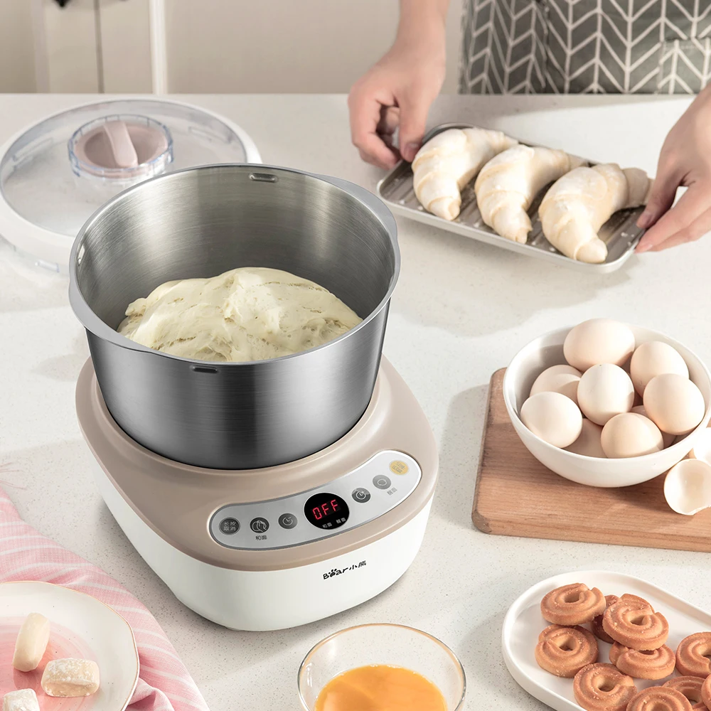 

Electric Dough Mixer Intelligent Timing Kneading Machine Stand Dough Mixing Machine Stainless Steel Food Mixer