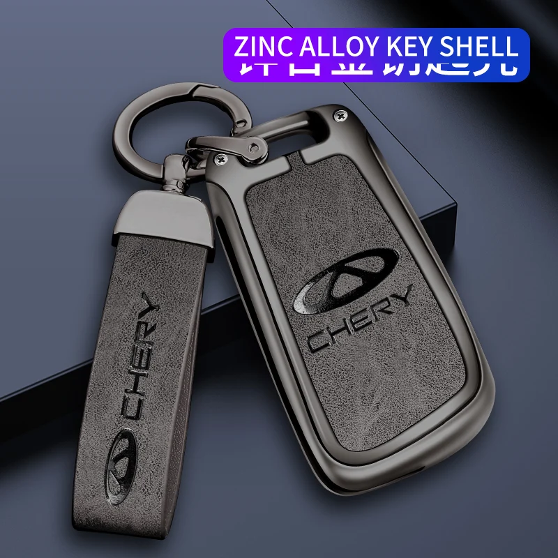 

Zinc Alloy Car Key Case Cover Holder Shell Fob For Chery Arrizo 7 M7 E3 E5 A3 A5 Tiggo 2 3 5 3X Fulwin 2 AMULET Eastar Accessory