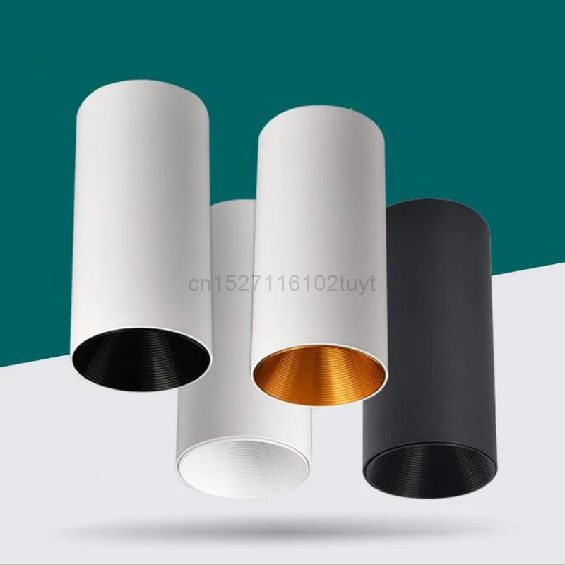 

6 шт. светодиодные лампы для дома COB потолочный светильник золотой отражатель 15 Вт поверхностного монтажа светодиодный потолочный кухонный светильник Точечный светильник AC85-265V