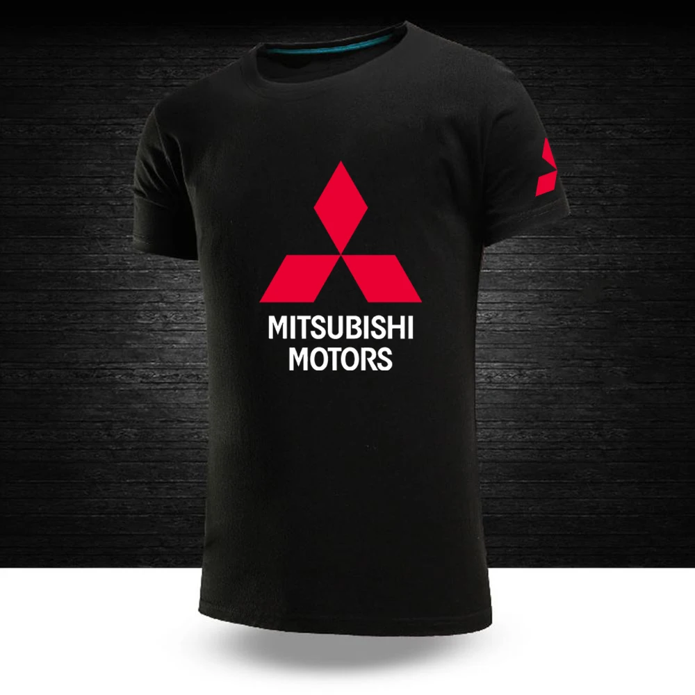 

2022 футболки Mitsubishi Motors, летние дышащие повседневные футболки с коротким рукавом и круглым вырезом для отдыха, мужские дизайнерские футболки,...