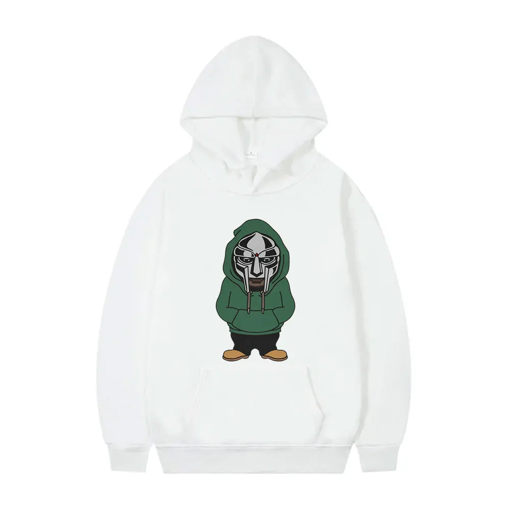 Толстовка Rapper Mf Doom с мультяшным принтом Madvillain металлическая маска графический