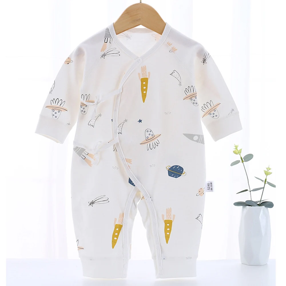 

Baby Girl Clothes Cotton Spring Autumn Long Sleeve Newborn Boy Rompers 0-6 Months Hospital Onesies