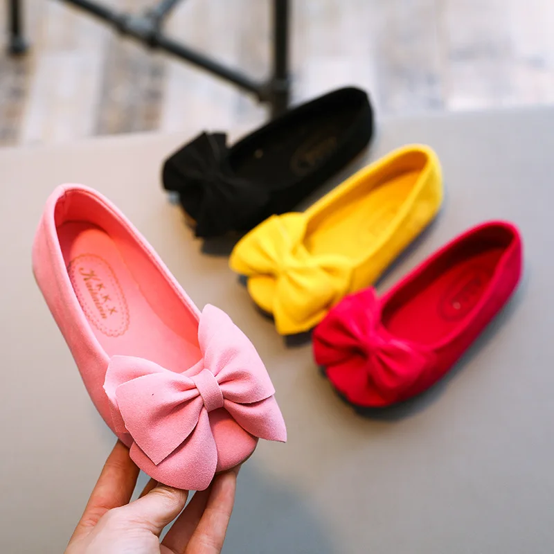 

детская обувь Bowknot Princess Shoes Kid Flat Shoes 2023 New Fashion Girl Shoe Comfortable Soft Sole Mary Jane Shoe Kid Shoes 신발
