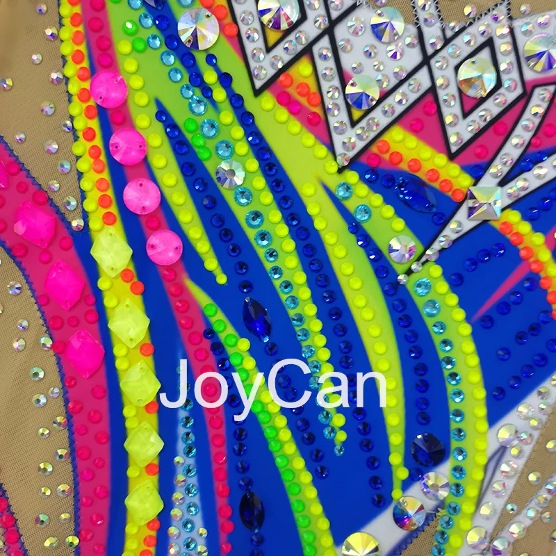 Трико для гимнастики JoyCan Rhthmic девушек и женщин разноцветный спандекс элегантная