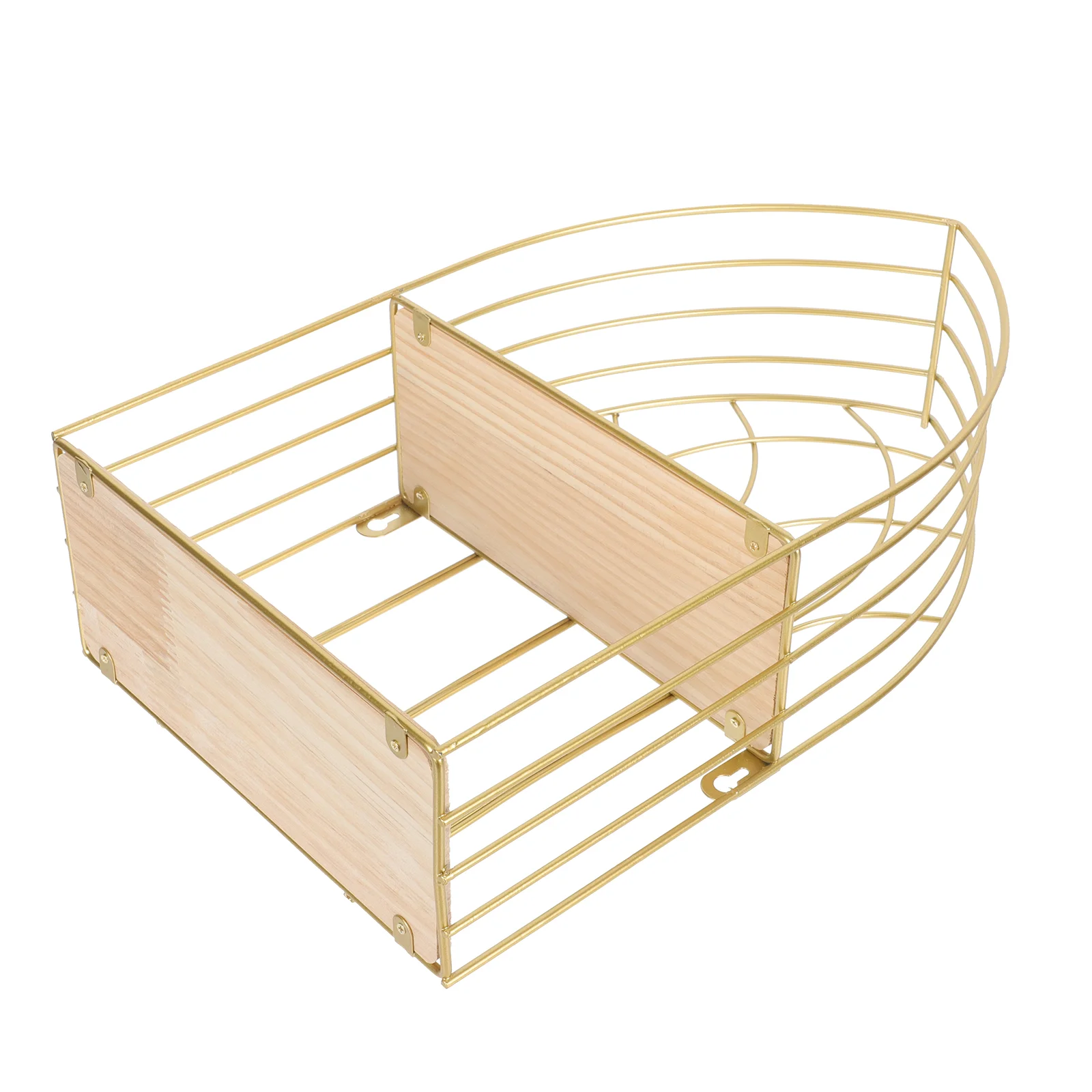 

1pc Iron Craft Storage Rack Wall-mounted Sundries Holder Bedroom Decoration